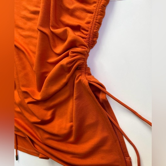 NWT Karl Lagerfeld Sleeveless Figure-Flattering  Ruched-Side Midi Dress SMALL - Picture 6 of 10